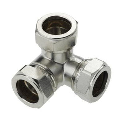Bonfix cornière nickelée pièce en t 15 mm gastec / kiwa