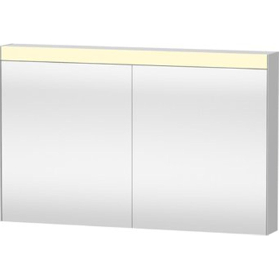 Duravit Better spiegelkast met LED verlichting m. 2 deuren 121x76x14.8cm m. schakelaar-stopcontact module