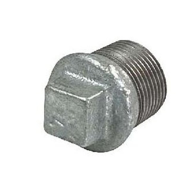 Nefit ind nr290 bouchon avec bord et filet mâle carré 3/8 galvanisé