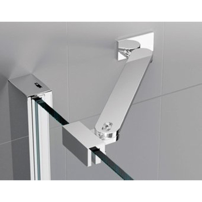 Novellini Louvre support mural 35cm chrome