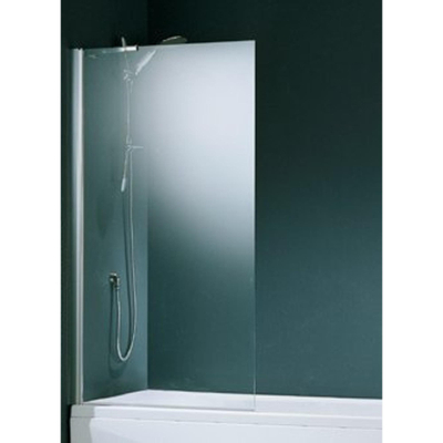 Novellini Aurora Pare-baignoire 1 volet 85x150cm Profilé Blanc et Paroi en Verre transparent