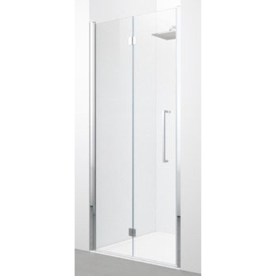 Novellini Young 2.0 1BS porte pliante pour niche 94/98x200cm gauche noir/clair