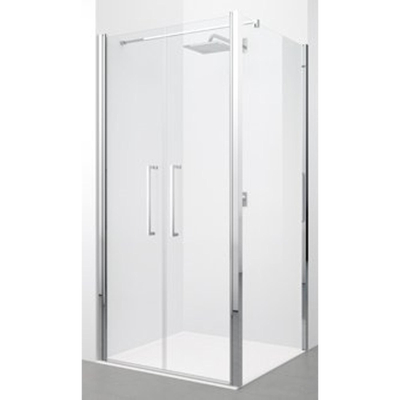 Novellini Young 2.0 F2B paroi latérale 89/91x200cm profil chrome avec verre transparent