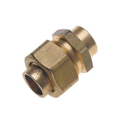 Bonfix Raccord 3 pièces en laiton 2xcapillaire 15x15mm gastec