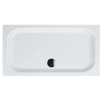 Bette Super Plat Receveur de douche Acier émaillé 120x100x3.5cm Rectangulaire Blanc