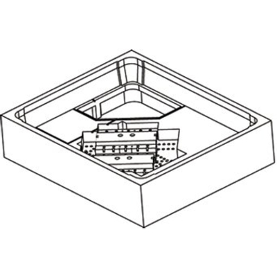 Plieger douchebakdrager 90x90x15cm voor Bette en Kaldewei