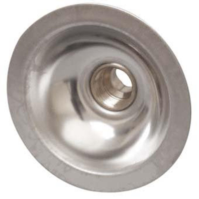 RVS gevelkom 1/2x15 mm zonder sleutel