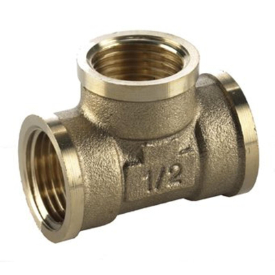 Bonfix pièce en t laiton 3 x filetage femelle 1/2 laiton