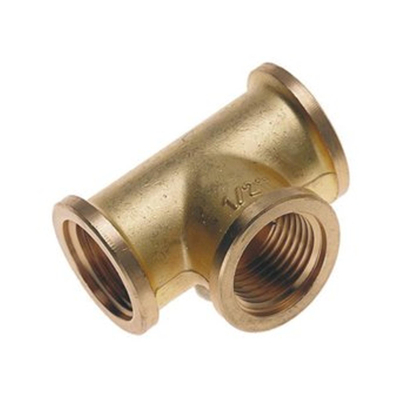 Bonfix pièce en t laiton 3 x filetage femelle 1/2 laiton