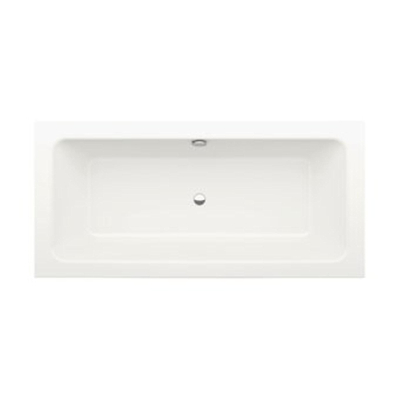 Bette One baignoire en tôle d"acier rectangulaire 170x70x42cm blanc mat