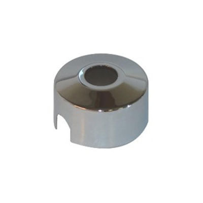 De Beer rosace de robinet chromée 1/2 x40mm avec découpe de 15mm pour montage sur mur
