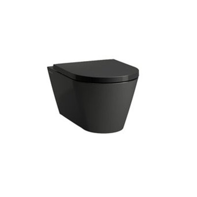 Kartell by Laufen hangtoilet – Rimless – verdekte bevestiging – diepte 54,5 cm – glans zwart