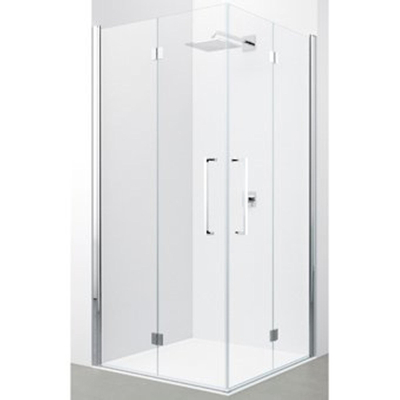 Novellini Young 2.0 2GS douchecabine hoekinstap met vouwdeuren 87/89x200cm matchroom/aqua