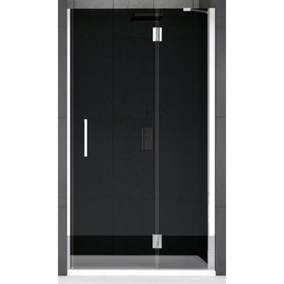 Novellini Louvre G Porte de douche pour niche 88/91x195cm - tournant droite - brillant chrome