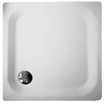Bette receveur de douche acier carré 80x80x6.5cm blanc