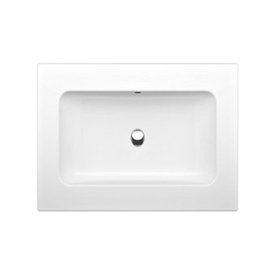 Bette One wastafel 90x53cm zonder kraangat met overloopgarnituur wit
