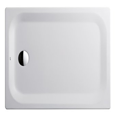 Bette bac à douche en acier 120x100x3.5cm rectangulaire blanc