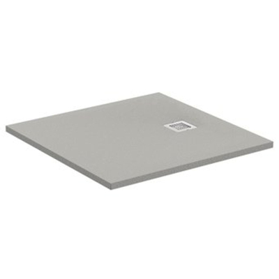 Ideal Standard Ultraflat Solid douchebak vierkant 100x100x3cm betongrijs
