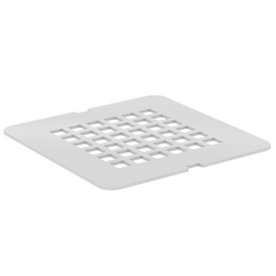 Ideal Standard Ultraflat Solid grille de recouvrement inox 12,5x12,5cm blanc