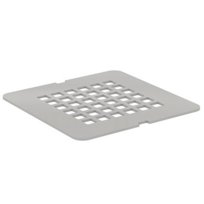 Ideal standard Ultraflat solid grille de recouvrement en acier inoxydable 12,5x12,5cm gris béton