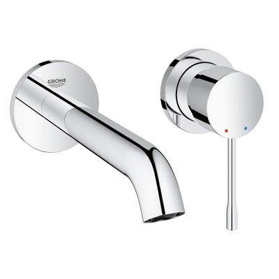Grohe Essence New afbouwdeel voor 2 gats inbouw wandkraan M size met uitloop 18.3cm chroom TWEEDEKANS