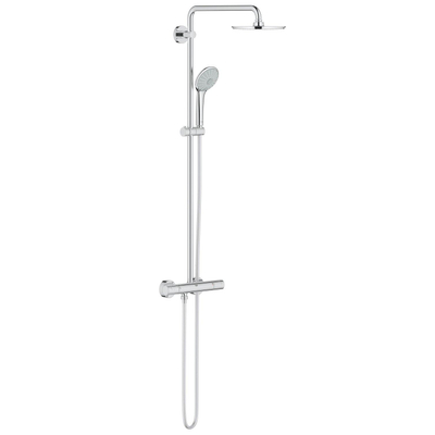 Grohe Euphoria System Douche pluie - avec robinet thermostatique - pommeau Euphoria 21cm - douchette massage - chrome - DESTOCKAGE