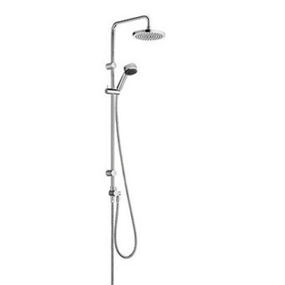 Kludi Dual Shower System avec barre de douche et inverseur 2 voies avec douchette 1S flexible 160cm et douche de tête chrome