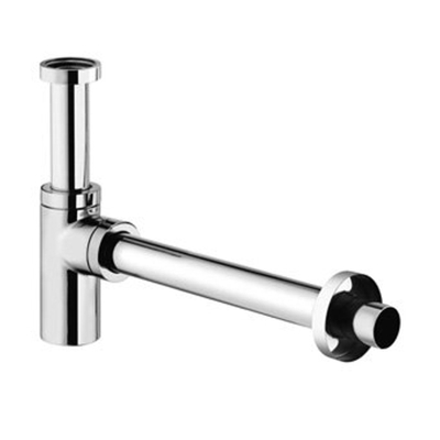 Kludi design siphon bouteille 5/4 avec tube mural 35cm et rosace chrome