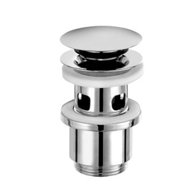 Kludi bonde push-open avec trop-plein 5/4" chrome