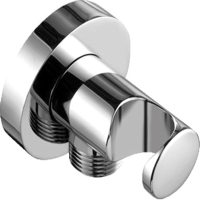 Kludi coude mural avec support de douche 1/2 1/2 pour flexibles de douche avec écrou conique chromé