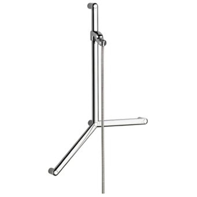 Kludi Sirena Care barre de douche 90cm avec tuyau avec poignée chromé