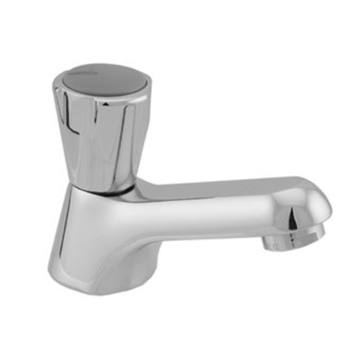 Venlo Nimbus II Messing Eco robinet de lave-mains modèle bas avec mousseur chrome