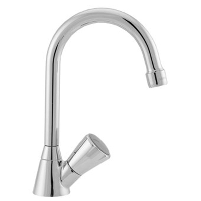 Venlo Nimbus II Messing Eco robinet de lavabo de toilettes avec bec pivotant et aérateur chrome
