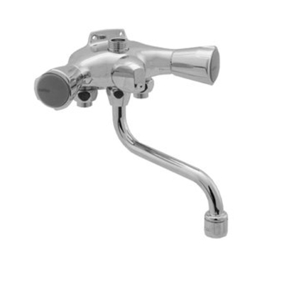 Venlo Nimbus II Messing Eco robinet de douche bloc avec inverseur et sortie vers le bas chrome