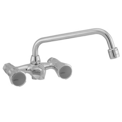 Venlo Nimbus II Messing robinet de douche Eco avec inverseur avec sortie supérieure entraxe 12 cm chrome