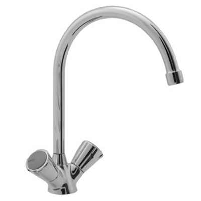 Venlo Nimbus II Messing Mitigeur d'évier Eco avec bec pivotant chrome
