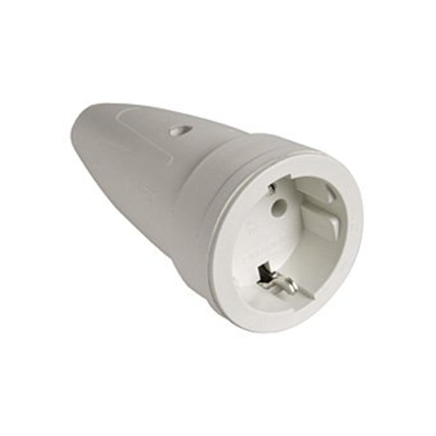 Douille ra pvc longue avec étiquette gris