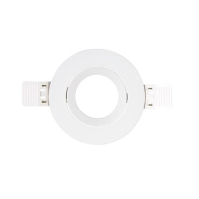 Interlight Ensemble spots LED IP20 dimmable rond 90mm avec driver 36° orientable blanc