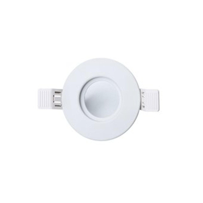 Interlight Eclairage LED set de spots IP65 dimmable rond 9cm avec driver réglable 36 degrés blanc