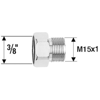 Neoperl mamelon adaptateur 3/8 bix m15bu chrome