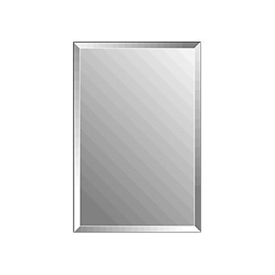 Plieger Charleston 4mm rechthoekige spiegel met facetrand 45x30cm zilver