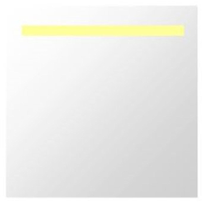 Plieger One spiegel – vierkant – 60x60 cm – LED-verlichting – Zilver