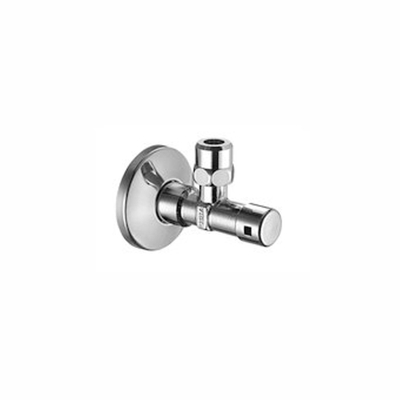 Schell robinet d'arrêt d'équerre avec rosace avec bouton encastré 1/2x10mm chrome