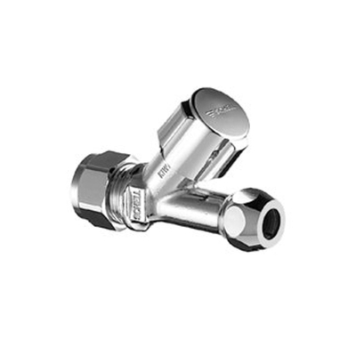 Schell robinet d''arrêt pour réservoir apparent à olive 10x12mm chrome