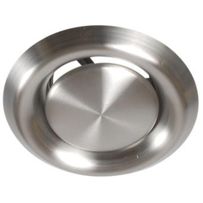 Nedco Fresh Intellivent bouche d'extraction fermable inox avec bande à ressort Ø125mm