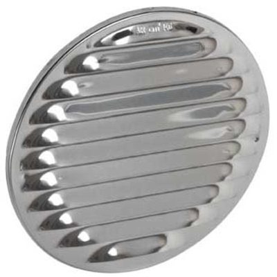 Plieger grille à lamelles inox avec grille de protection Ø130mm inox