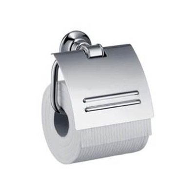Hansgrohe Montreux porte-papier toilette avec couvercle nickel brossé