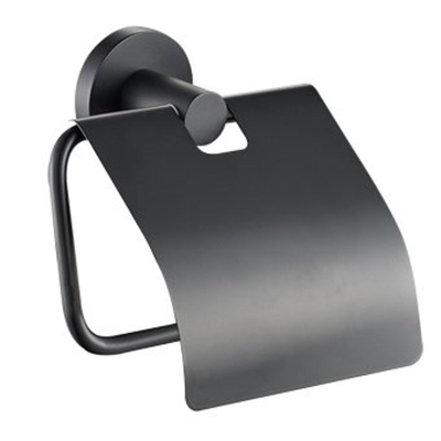 Plieger Vigo porte-rouleau de WC avec clapet noir