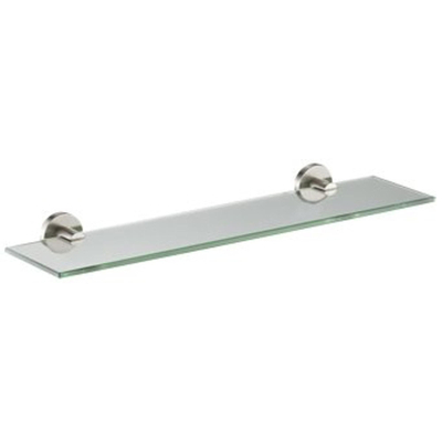 Plieger Vigo tablette en verre 52x14,5cm inox brossé