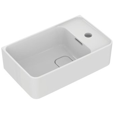 Ideal standard Strada ii Lave-mains 1 trou pour robinet à droite avec trop-plein 45x27cm blanc